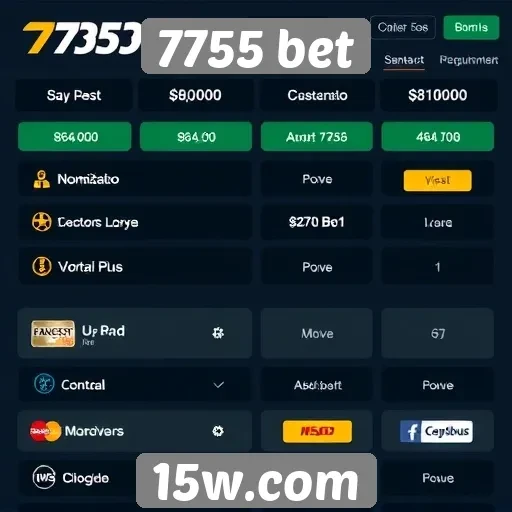Opções de pagamento no 7755 bet são variadas